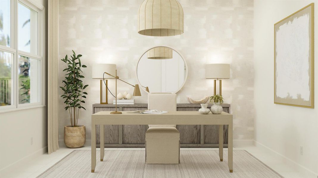 Furnished interior view inside a new home in , The Acreage (Image 15).