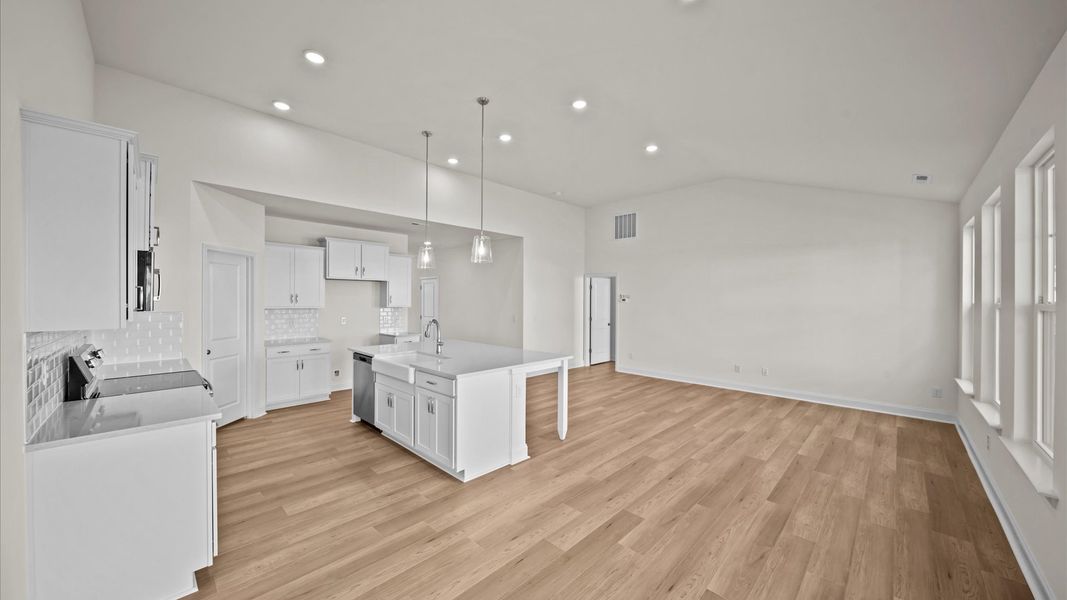 Representative furnished interior of a home built from the Greenwich by DRB Homes in Bellerose, Gibsonville (Image 12).