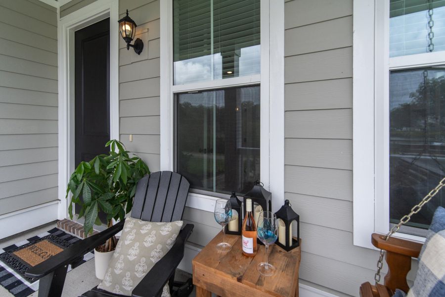 Exterior details and patio area of a home in Twin Lakes, Johns Island (Image 27).
