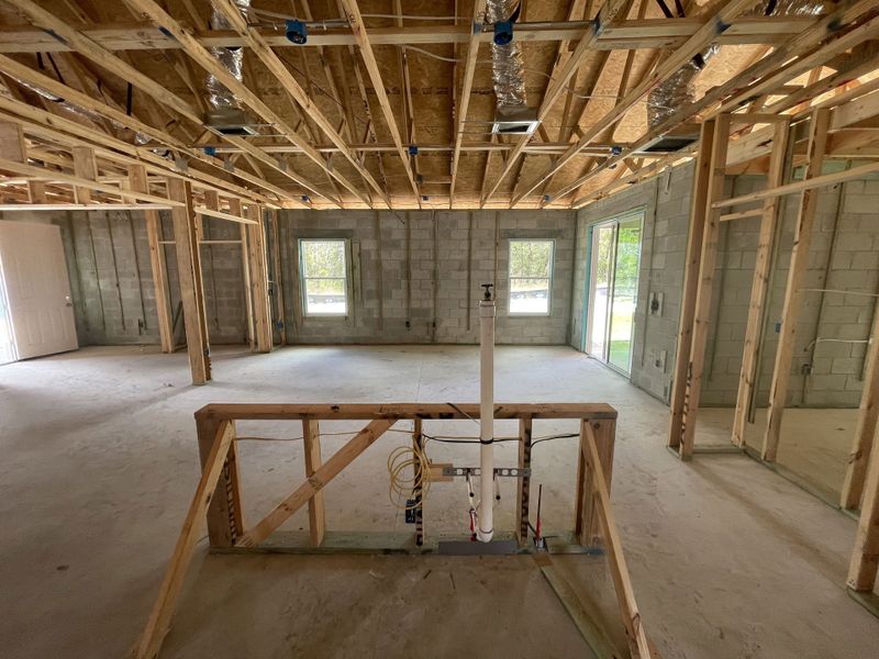 In-progress construction of a new home in Royal Highlands, Weeki Wachee, FL (Image 4).