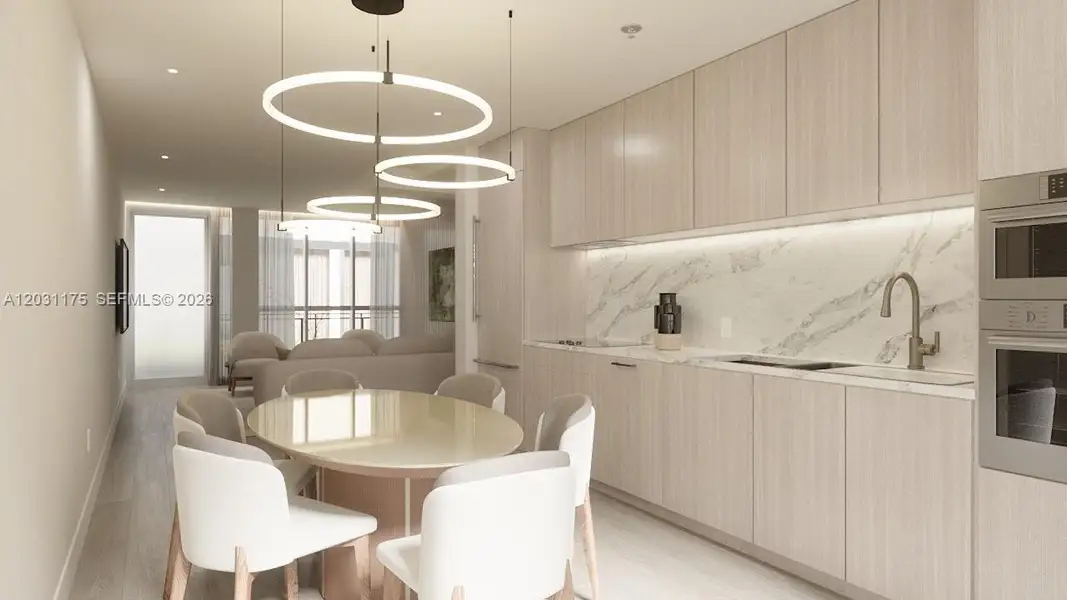 Furnished interior view inside a new home in , Miami Beach (Image 7). Furnished interior view inside a new home in , Miami Beach (Image 7).