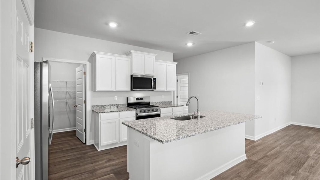 Furnished interior view inside a new home in Highland Hills, Graniteville (Image 5).