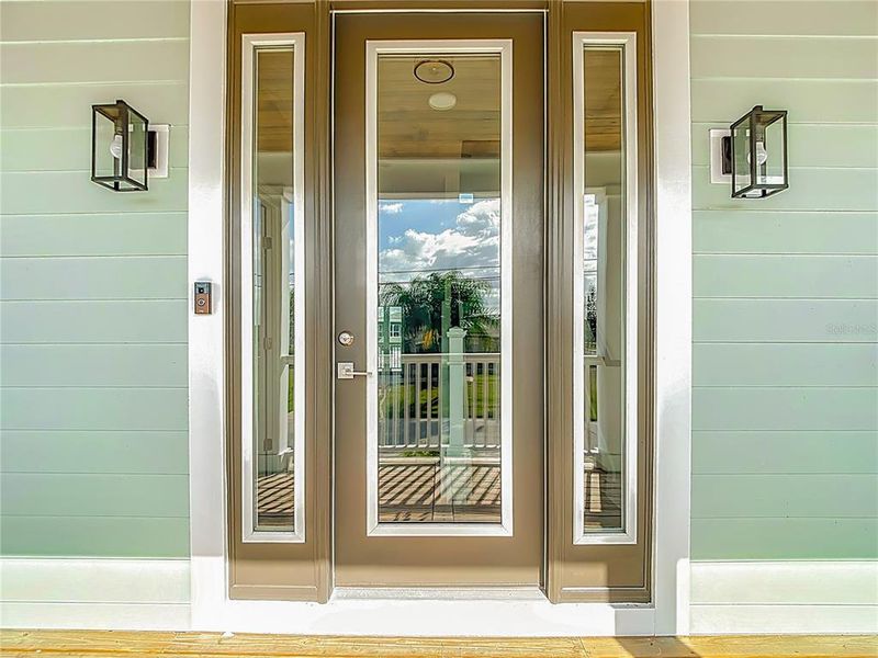 Exterior details and patio area of a home in , Hernando Beach (Image 27).