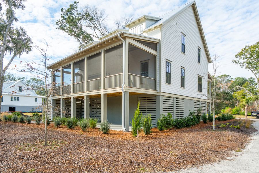 Exterior details and patio area of a home in , Johns Island (Image 36).