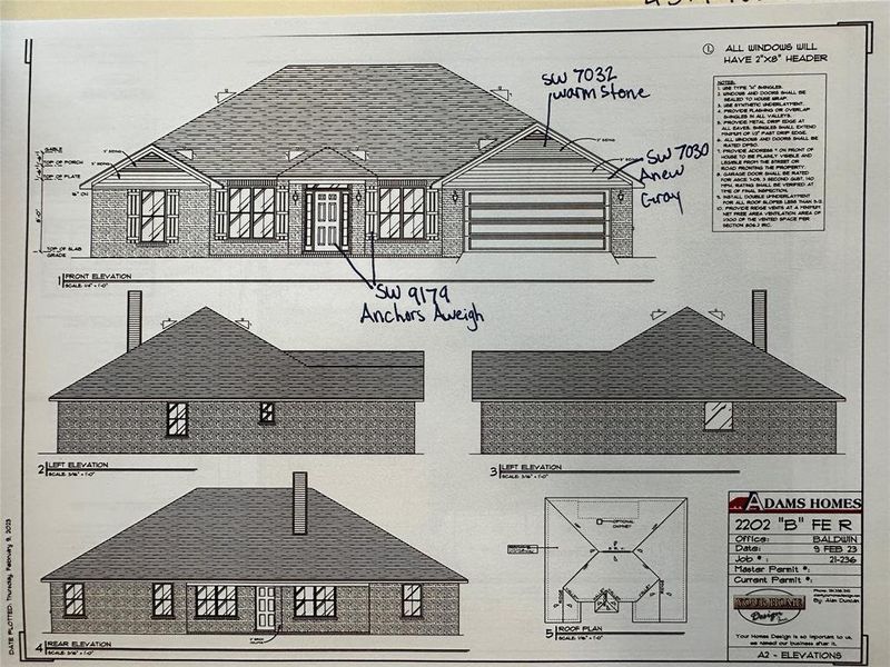 2202 "B" Elevation