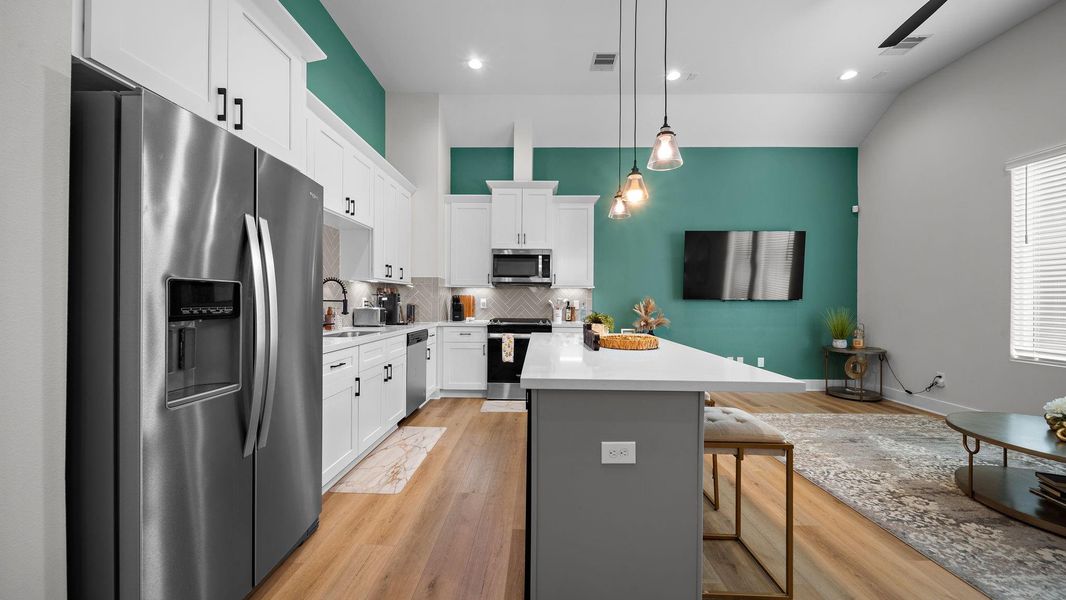 Furnished interior view inside a new home in Highland Heights, Houston (Image 7).