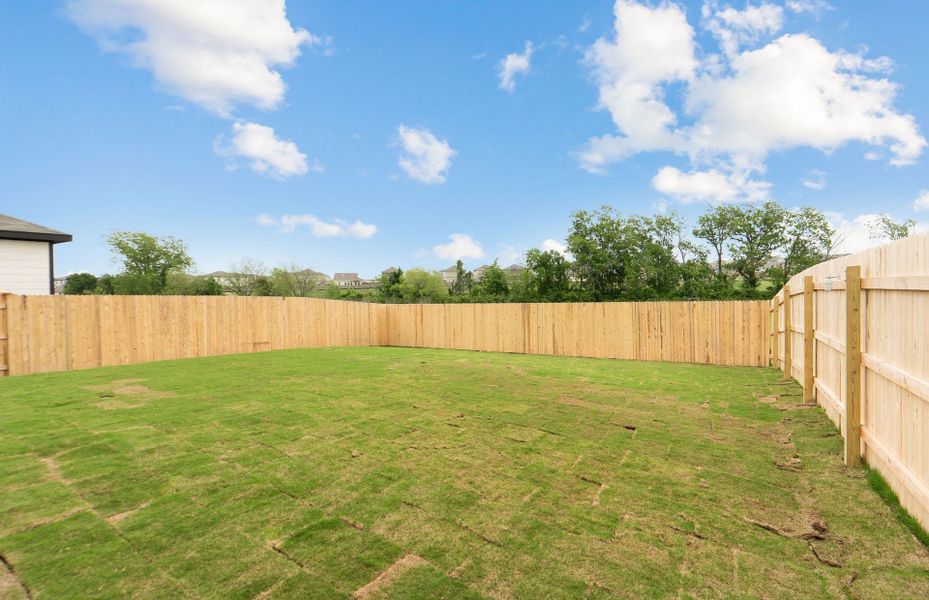 Exterior details and patio area of a home in Sonterra, Jarrell (Image 22).