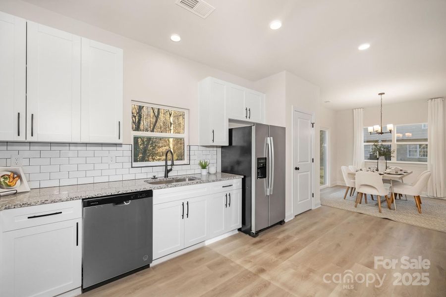 Furnished interior view inside a new home in , Charlotte (Image 11).