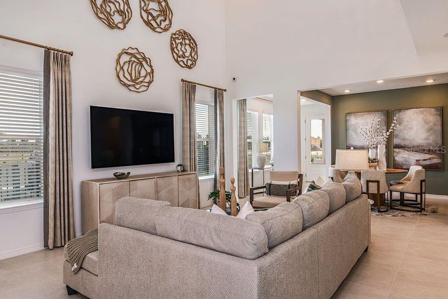 Furnished interior view inside a new home in Harvest at Ovation, Winter Garden (Image 11). Furnished interior view inside a new home in Harvest at Ovation, Winter Garden (Image 11).