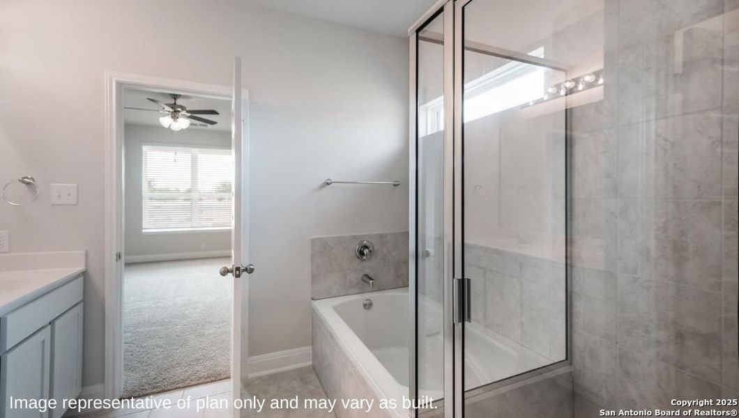 Furnished interior view inside a new home in Brookstone Creek, San Antonio (Image 4).