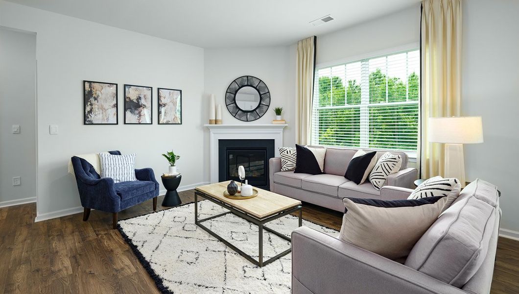 Furnished interior view inside a new home in Cardinal Creek, Charlotte (Image 9).