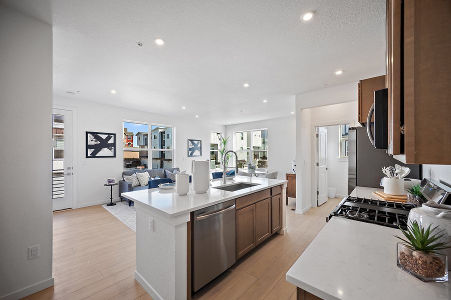 Furnished interior view inside a new home in The Commons at Victory Ridge, Colorado Springs (Image 8).