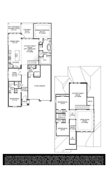 2D floor plan layout of this home in Riceland, Mont Belvieu, TX (Image 2).