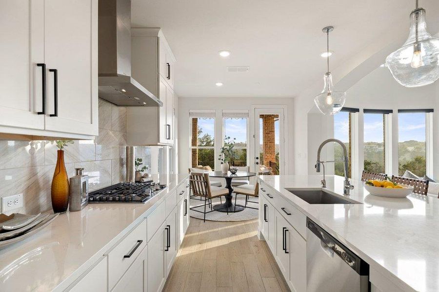 Furnished interior view inside a new home in Sweetwater - 60', Austin (Image 17).