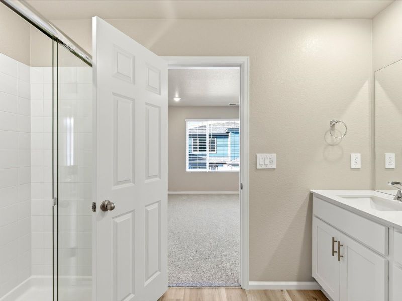 Furnished interior view inside a new home in York Station, Thornton (Image 12).