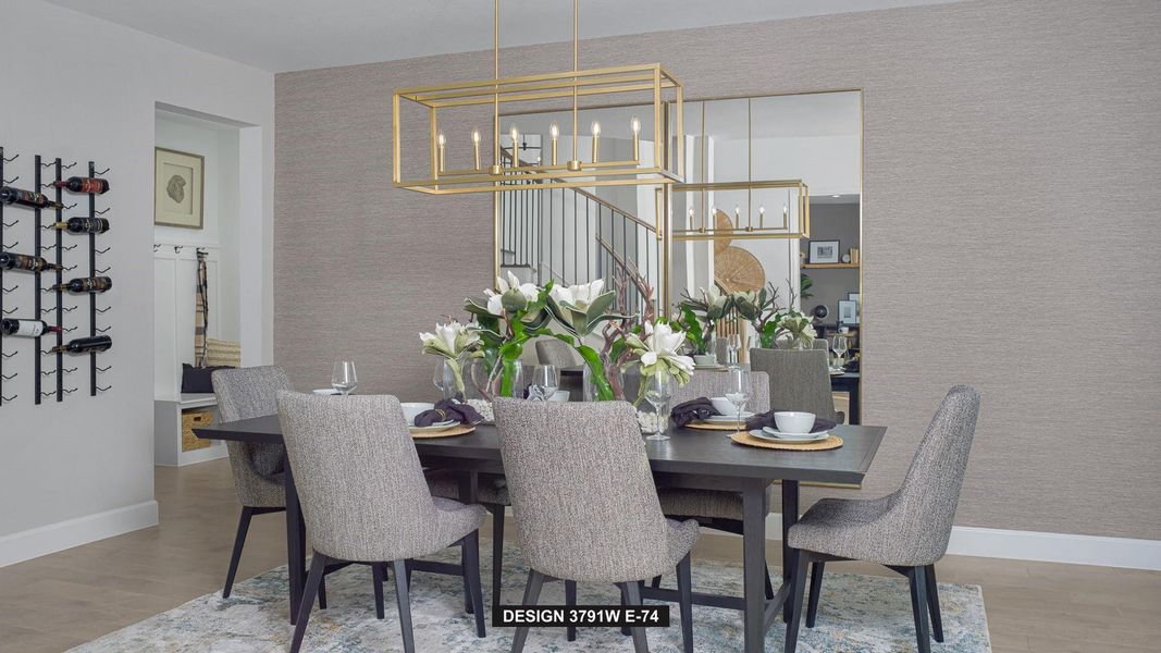 Furnished interior view inside a new home in Elyson, Katy (Image 11).