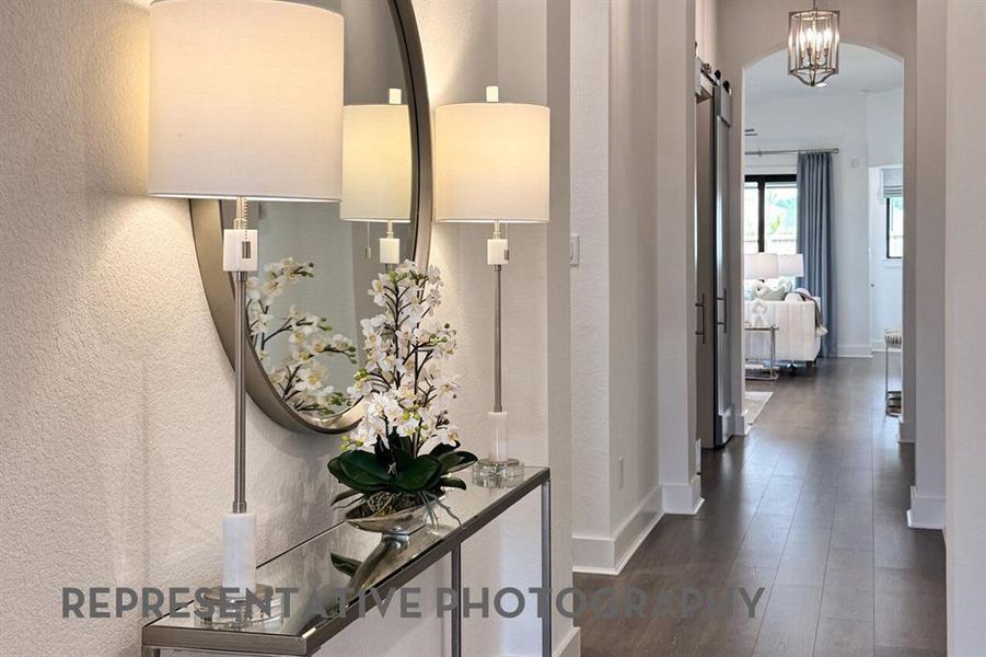 Furnished interior view inside a new home in Sandbrock Ranch, Aubrey (Image 28).