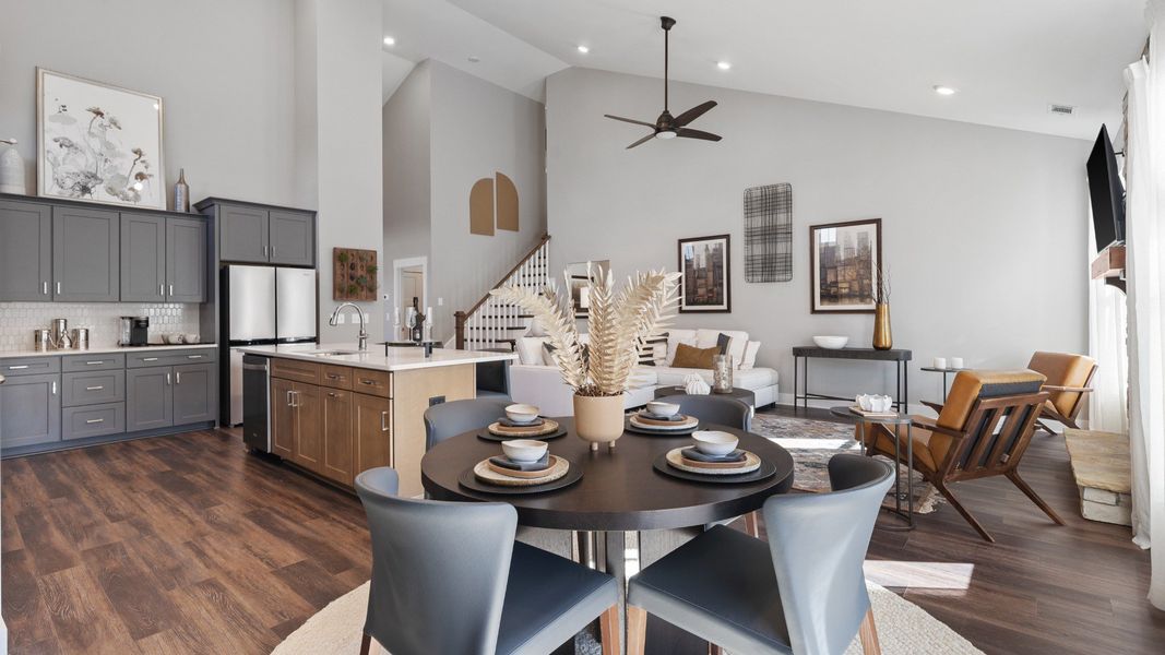 Representative furnished interior of a home built from the Cooper 3 by DRB Homes in Harrier Point, Woodruff (Image 10).