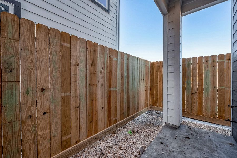 Exterior details and patio area of a home in , Houston (Image 24). Exterior details and patio area of a home in , Houston (Image 24).