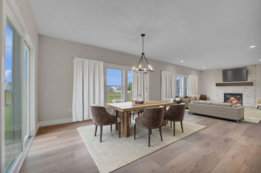 Representative furnished interior of a home built from the The Ryley by Forbes Capretto Homes in Wheatfield Crossing, North Tonawanda (Image 7).
