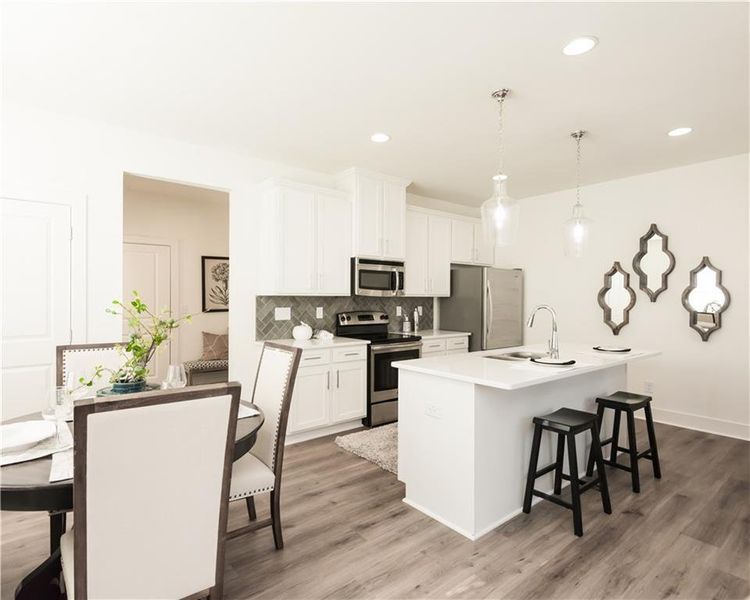 Furnished interior view inside a new home in Tribute, Hoschton (Image 3).