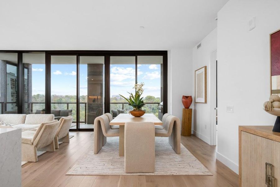 Furnished interior view inside a new home in The Dillon Buckhead, Atlanta (Image 20). Furnished interior view inside a new home in The Dillon Buckhead, Atlanta (Image 20).