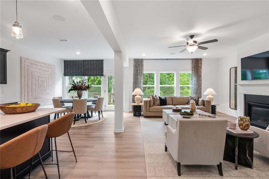 Furnished interior view inside a new home in Creekside, Dawsonville (Image 16). Furnished interior view inside a new home in Creekside, Dawsonville (Image 16).