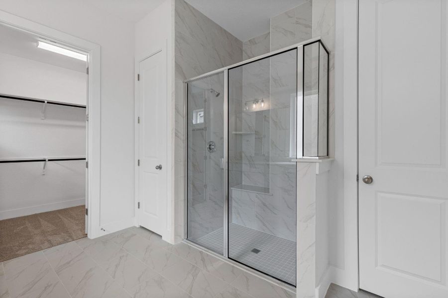 Walk-in shower in Primary Bath