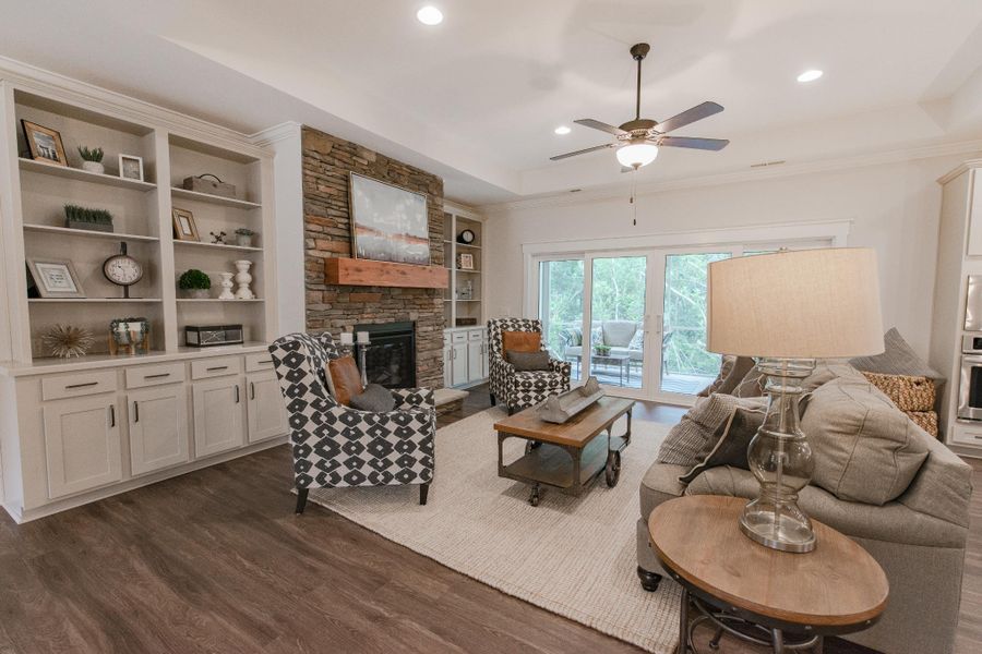 Representative furnished interior of a home built from the McKinley by Bill Clark Homes in The Sanctuary at Sunset Beach, Sunset Beach (Image 9). Representative furnished interior of a home built from the McKinley by Bill Clark Homes in The Sanctuary at Sunset Beach, Sunset Beach (Image 9).