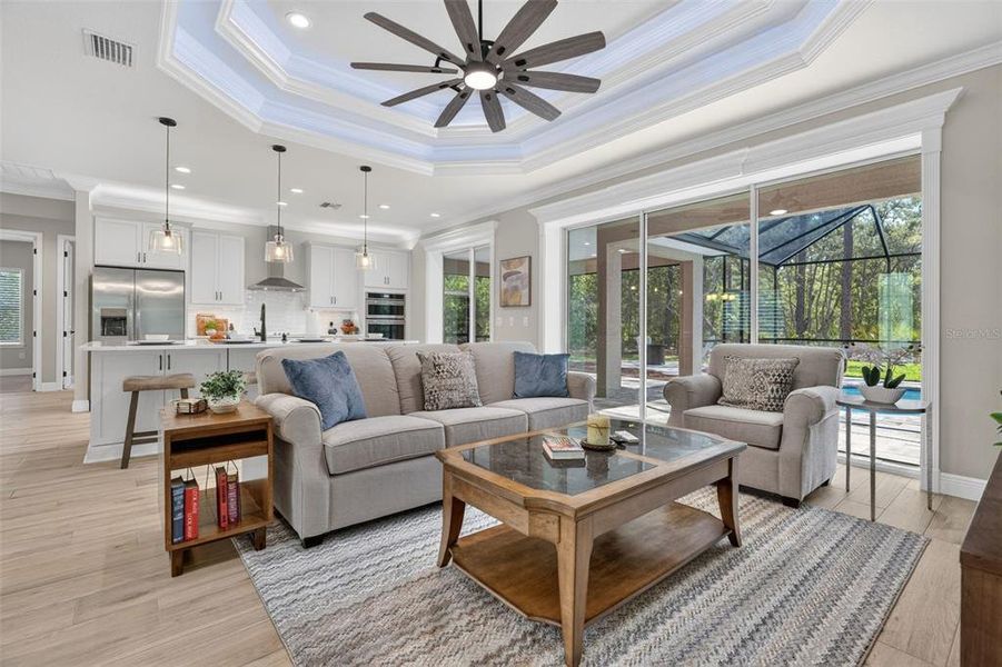 Furnished interior view inside a new home in , Beverly Hills (Image 5).