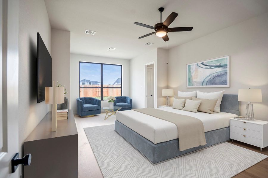 Furnished interior view inside a new home in Jordan Ranch 70' Lots, Fulshear (Image 17). Furnished interior view inside a new home in Jordan Ranch 70' Lots, Fulshear (Image 17).