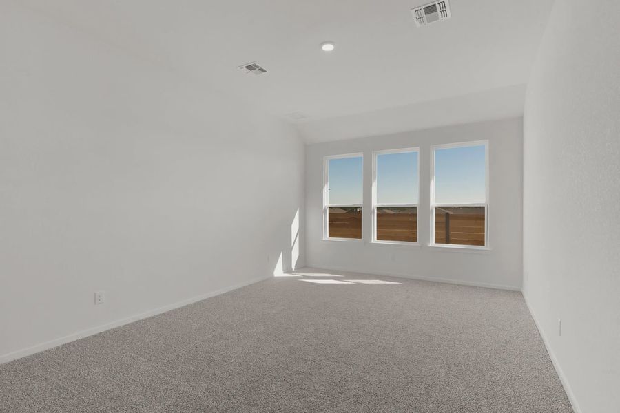 Representative unfurnished interior of a home built from the Mariah by Chesmar Homes in University Heights, McKinney (Image 45).