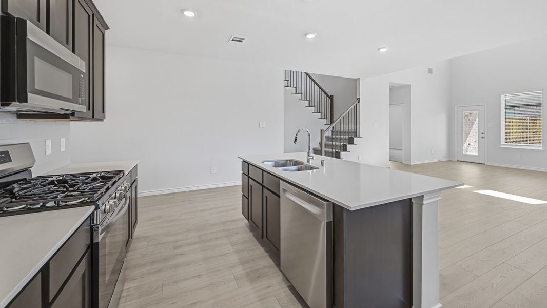 Representative furnished interior of a home built from the Oakridge by D.R. Horton in Morning Ridge, Princeton (Image 9).