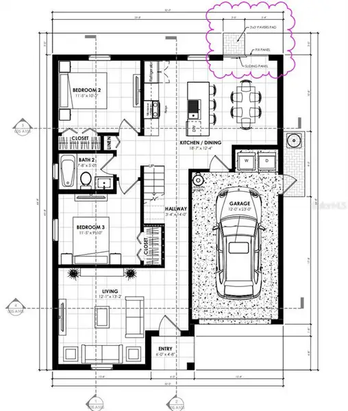 2D floor plan layout of this home in , Tampa, FL (Image 3).