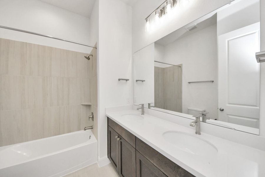 Furnished interior view inside a new home in Marvida, Cypress (Image 6).