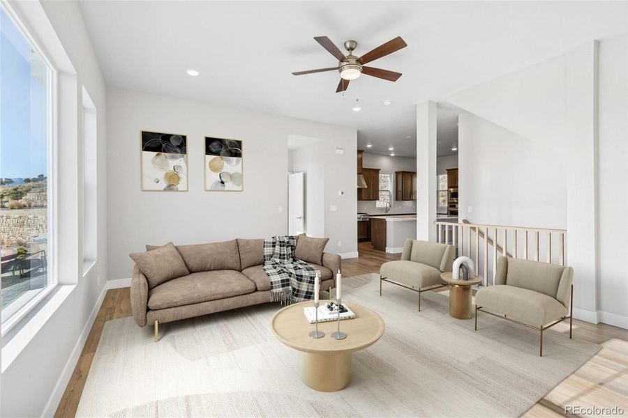 Furnished interior view inside a new home in Trailside at Cottonwood Creek, Colorado Springs (Image 6).