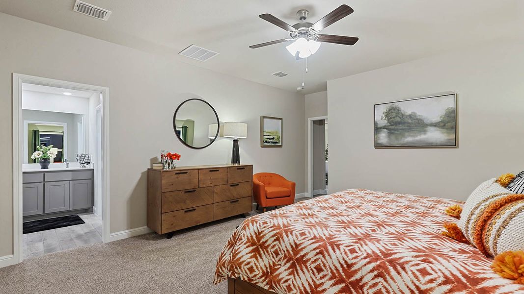 Furnished interior view inside a new home in Sandstone Estates, Granbury (Image 21). Furnished interior view inside a new home in Sandstone Estates, Granbury (Image 21).