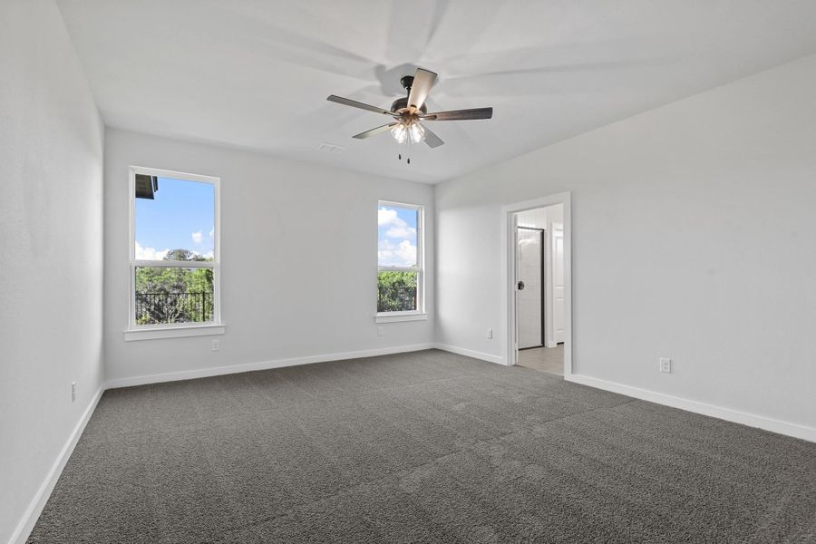 Representative unfurnished interior of a home built from the Garrison II by Cheldan Homes in Stoneview, Glen Rose (Image 62).