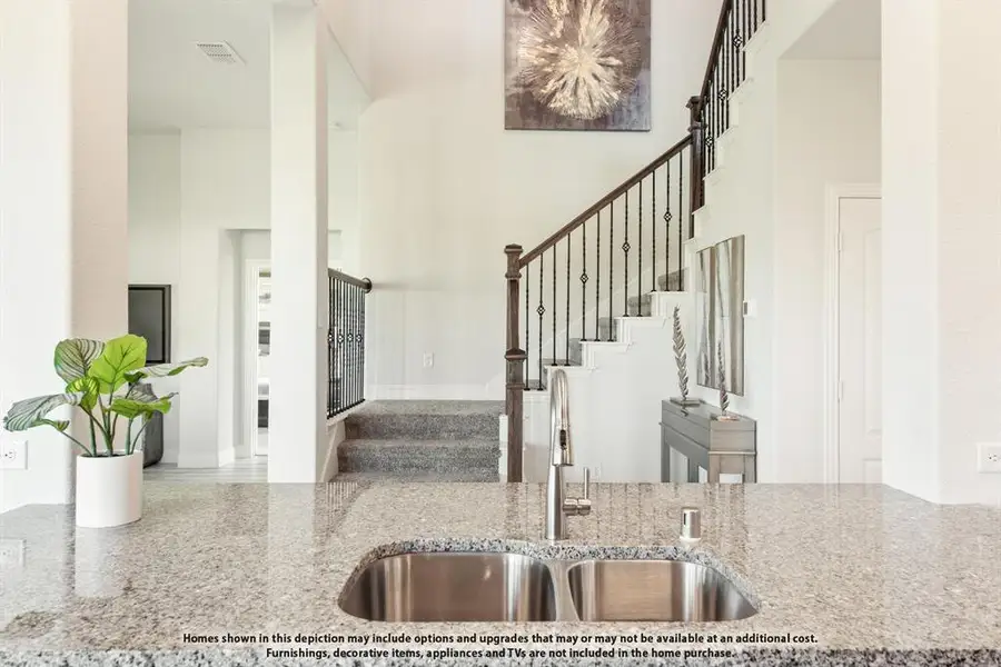 Furnished interior view inside a new home in Hunters Ridge, Crowley (Image 4).