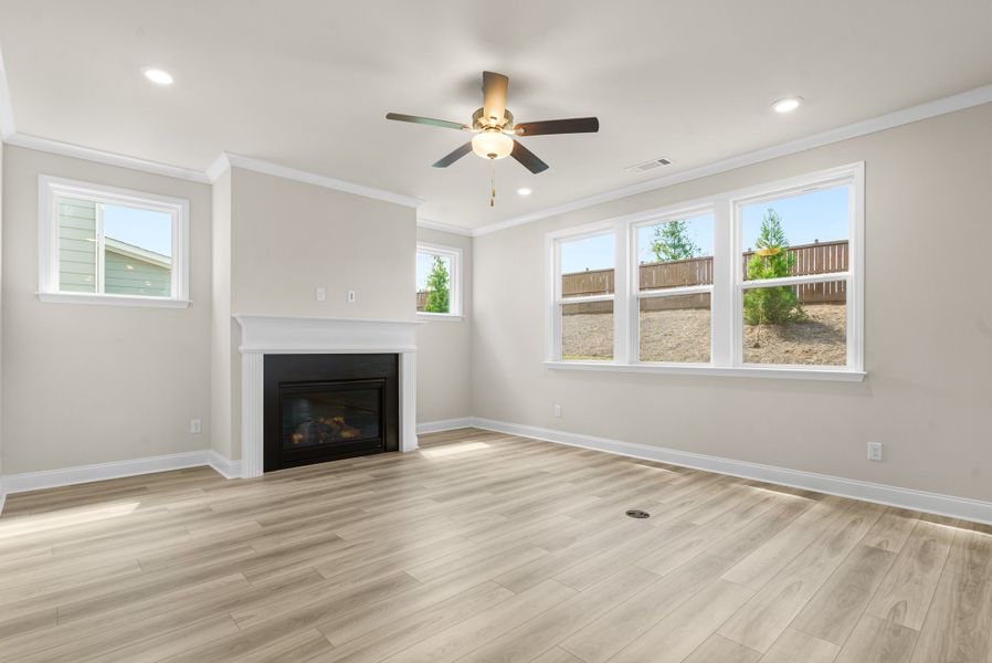 Representative unfurnished interior of a home built from the Kirkwood by Taylor Morrison in Falls Creek, Flowery Branch (Image 17). Representative unfurnished interior of a home built from the Kirkwood by Taylor Morrison in Falls Creek, Flowery Branch (Image 17).