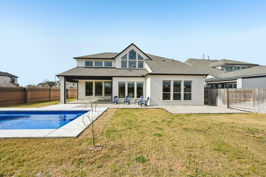 Exterior details and patio area of a home in Elyson, Katy (Image 3).