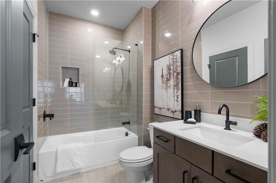 Furnished interior view inside a new home in Palisades, Cumming (Image 23).