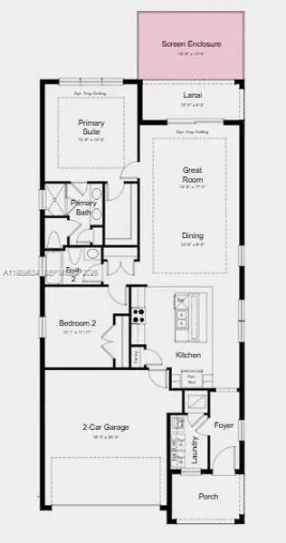 Additional Highlights Include: Tray ceiling package, extended screened in lanai, pre-plumb future sink at laundry, and whole house impact windows.