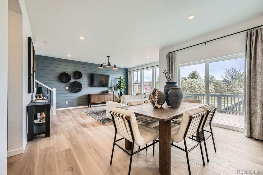 Furnished interior view inside a new home in Riano Ridge, Loveland (Image 3). Furnished interior view inside a new home in Riano Ridge, Loveland (Image 3).