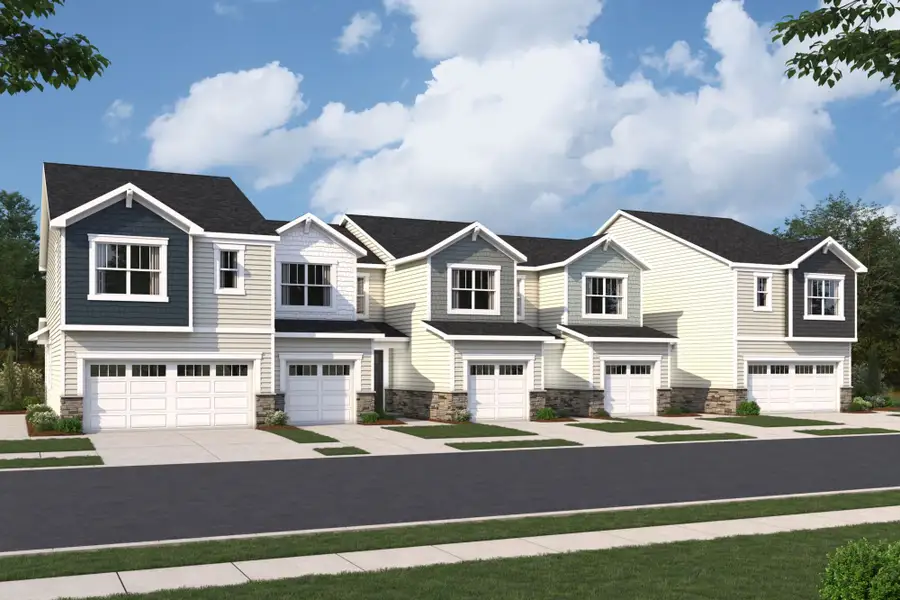 Representative exterior photo of a completed home built from the Emery II by Mattamy Homes in Ashmore Townes, Raleigh, NC (Image 2). Representative exterior photo of a completed home built from the Emery II by Mattamy Homes in Ashmore Townes, Raleigh, NC (Image 2).