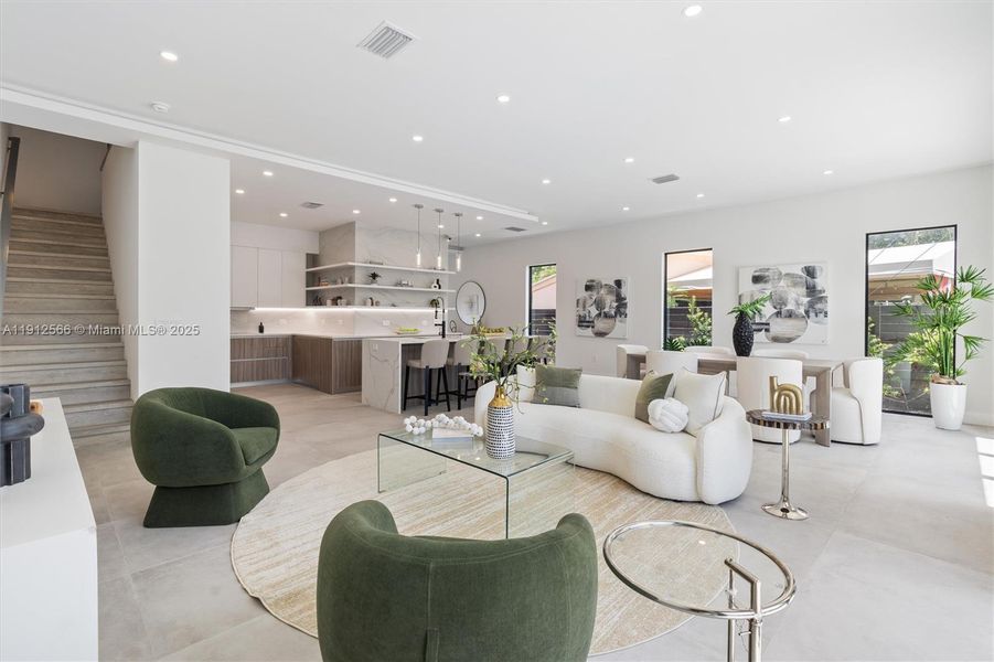 Furnished interior view inside a new home in , Fort Lauderdale (Image 4).