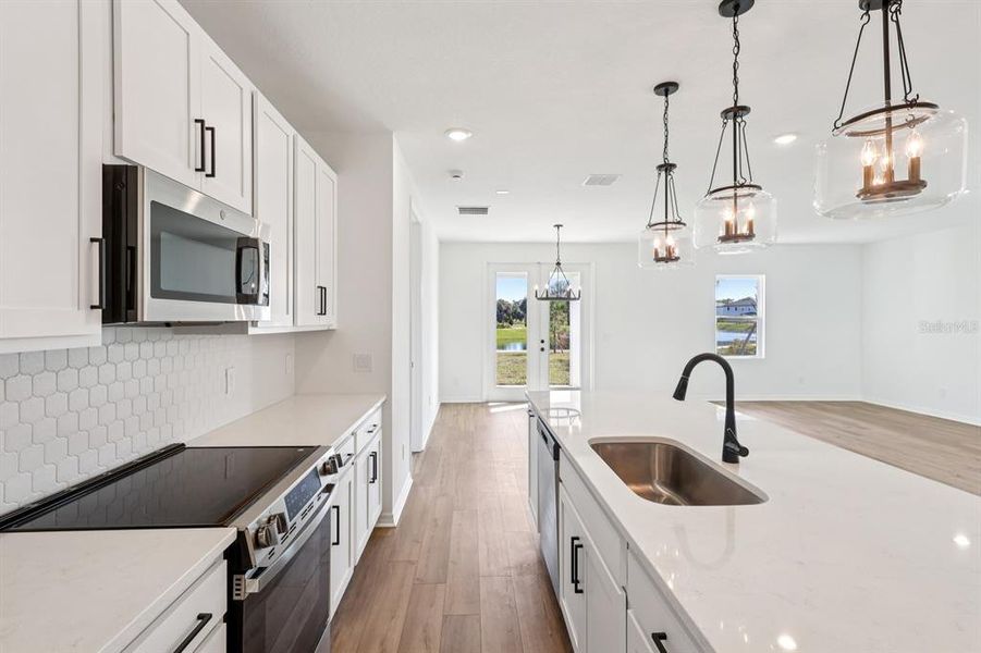Furnished interior view inside a new home in Ellington Traditional, St. Cloud (Image 8). Furnished interior view inside a new home in Ellington Traditional, St. Cloud (Image 8).