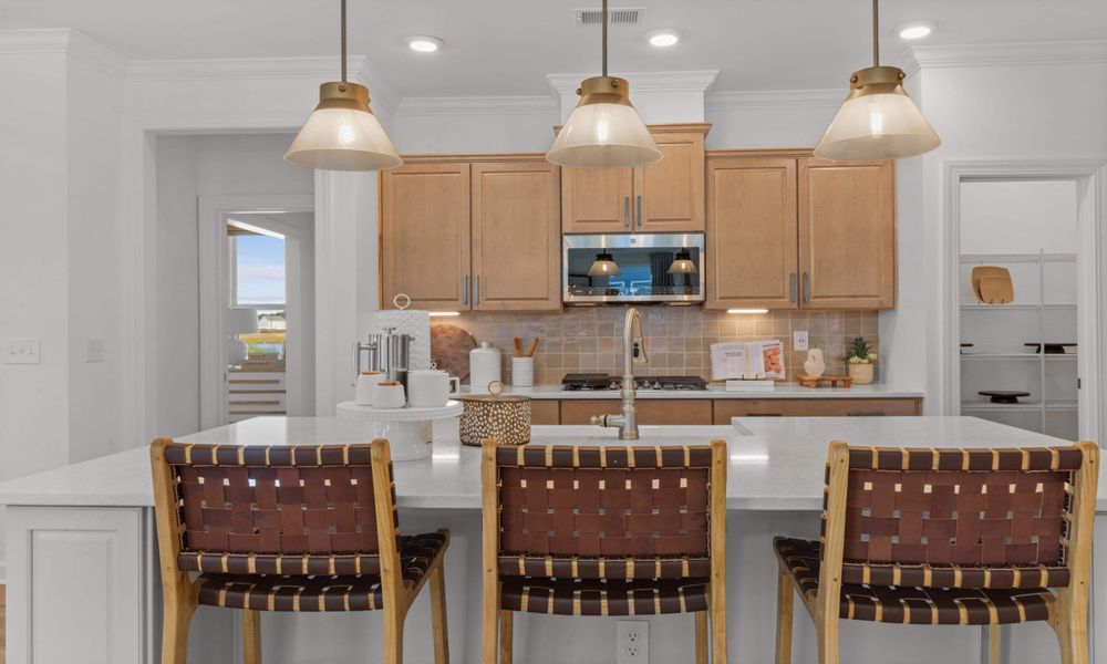 Furnished interior view inside a new home in Bridgewater - Shorehaven Village, Little River (Image 9).