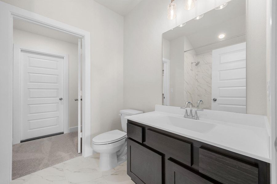 Furnished interior view inside a new home in The Colony, Bastrop (Image 5).
