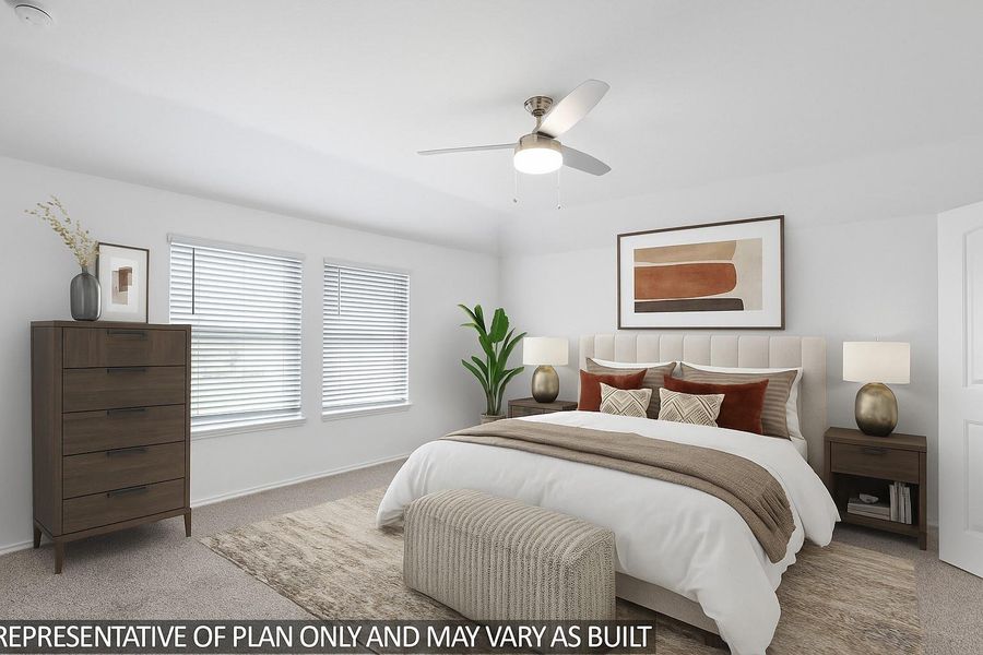 Furnished interior view inside a new home in Sunterra, Katy (Image 4).